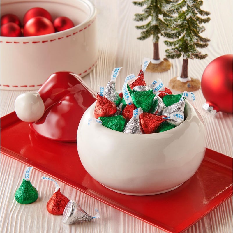 HERSHEY'S KISSES Milk Chocolate, Christmas Candy Bag, 10.1 oz - Image 2