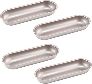 CHEFMADE Mini Loaf Pan Set, 7-Inch 4Pcs Non-Stick Hotdog-Shaped Bread Cake and Meat Bakeware for Kitchen Baking - Image 1