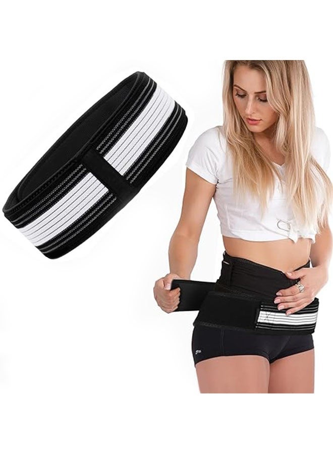 Sacroiliac Si Joint Hip Belt Lower Back Support Brace for Men and Women, Alleviates Sciatic, Pelvic, Lower Back, Leg and Sacral Nerve Pain Caused, Black - Image 1