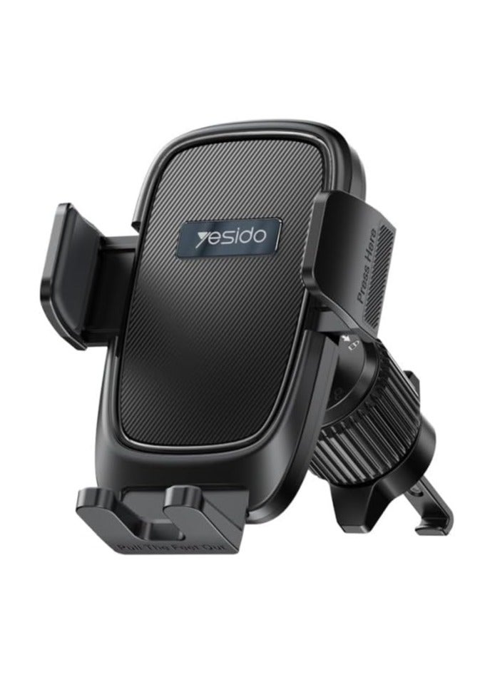 The C241 Smart Car Phone Holder for Air Vent Mounting – 360° Flexible Rotation and Stable Protection While Driving – Compatible with Phones from 4.7 to 7.2 inches – Easy to Install and Use Without Tools - Image 1