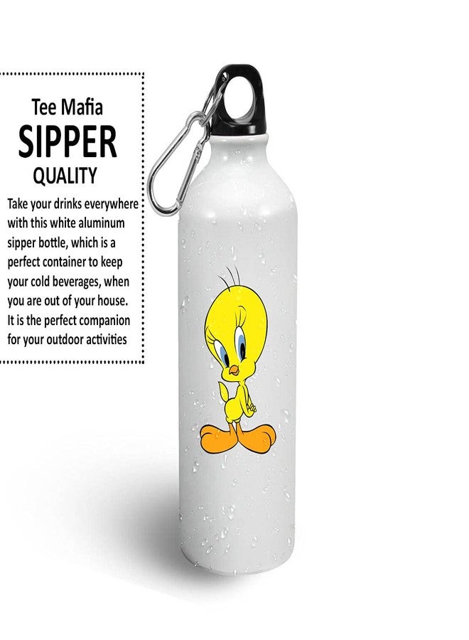 Tee Mafia Sipper Bottle | Tweety Bottle |Cartoon Sipper water Bottle | Sipper Bottles | Printed Sipper Bottle - [600 Ml, White]... - Image 2