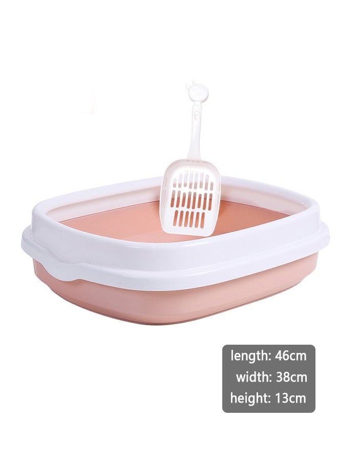 Cat Litter Box With Scoop, Extra Large Litter Box With Size 46x38x13cm
