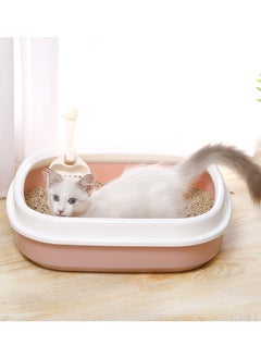 Yolu Cat Litter Box With Scoop, Extra Large Litter Box With Size 46x38x13cm  - Image 5