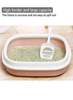 Yolu Cat Litter Box With Scoop, Extra Large Litter Box With Size 46x38x13cm  - Image 4