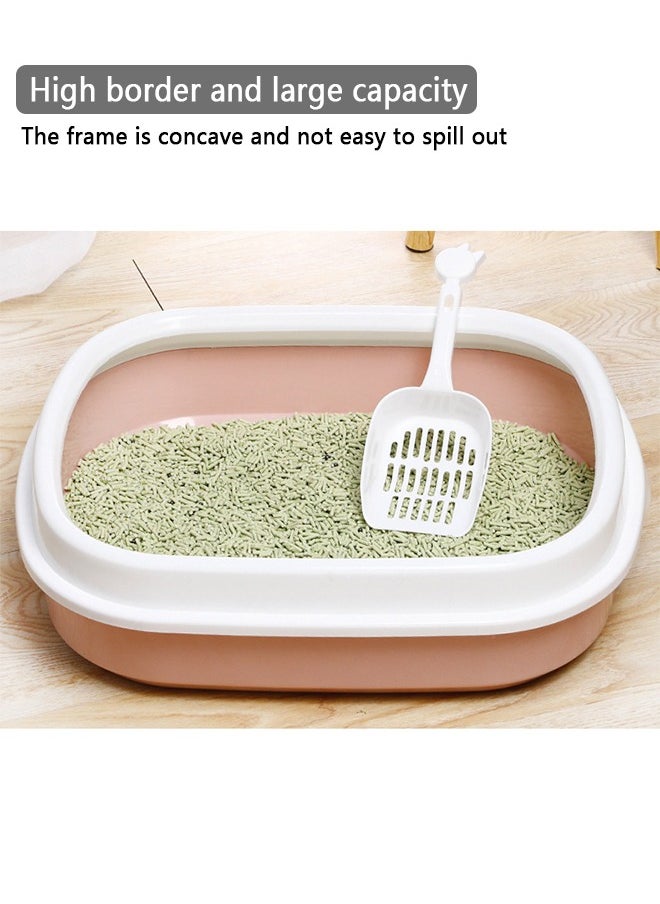 Cat Litter Box With Scoop, Extra Large Litter Box With Size 46x38x13cm