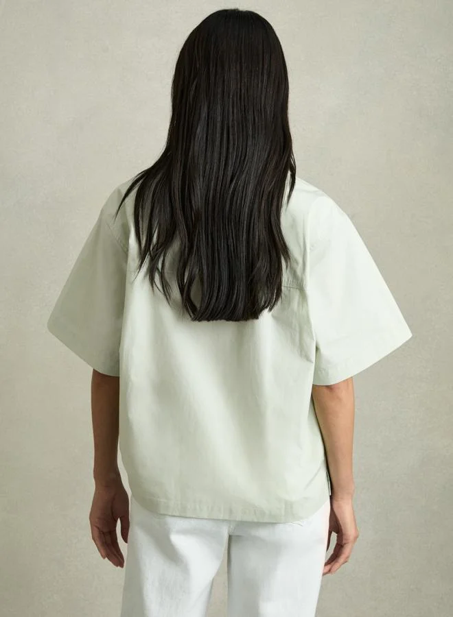 REISS Shortsleeve Cotton Shirt