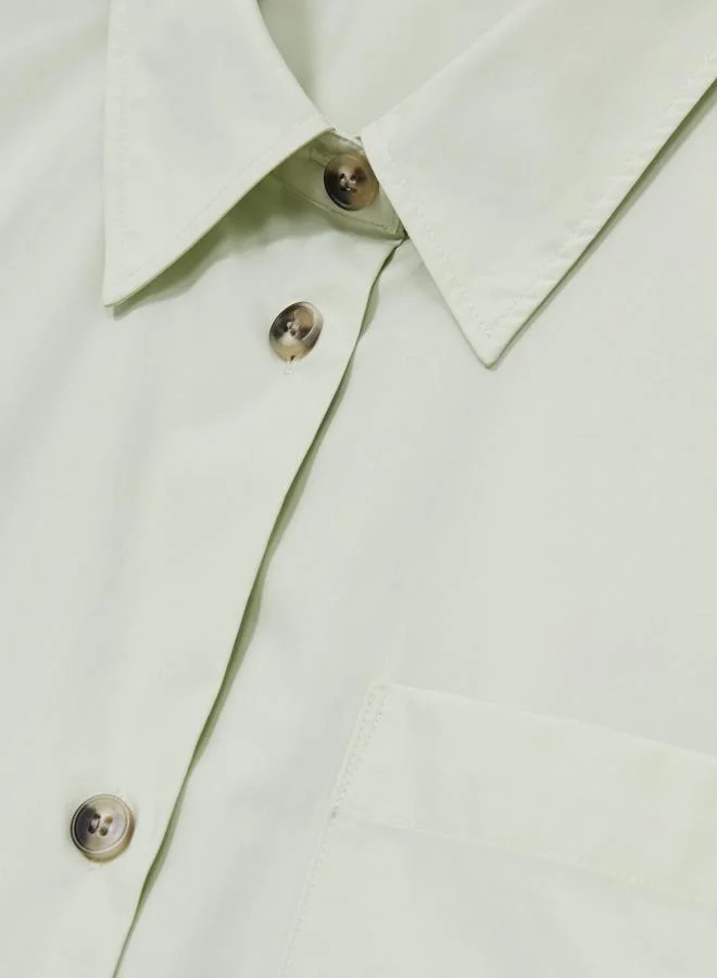 REISS Shortsleeve Cotton Shirt