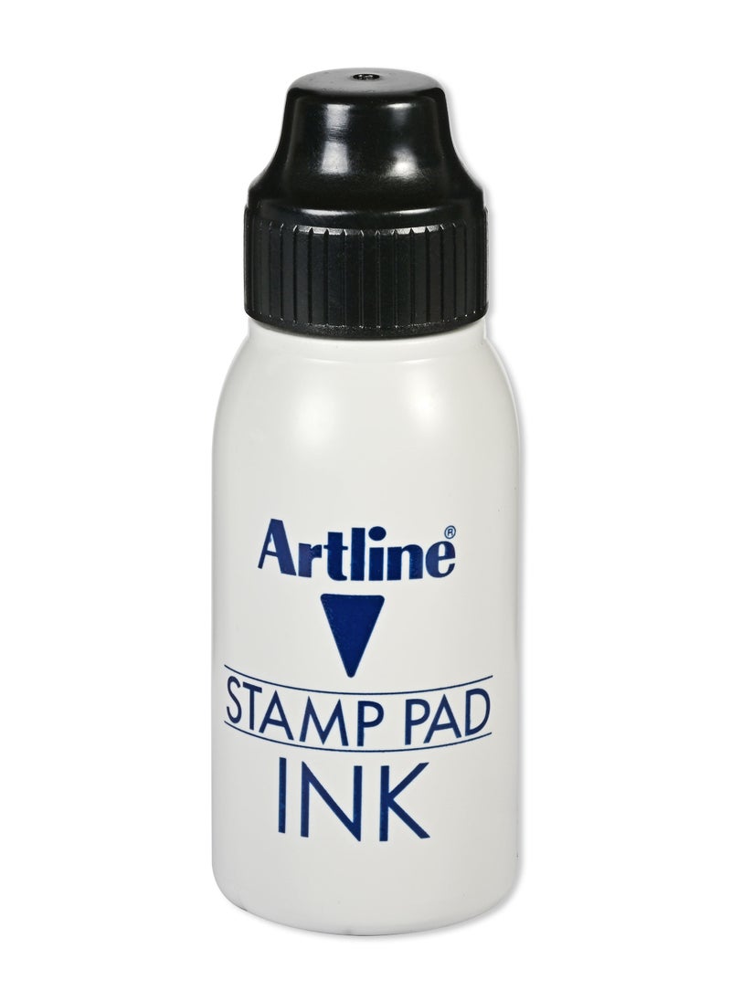 Artline - Artline ESA-2N Stamp Pad Ink, 50c.c/mls Bottle, Color:Black - ARIKESA2NBK - Image 1