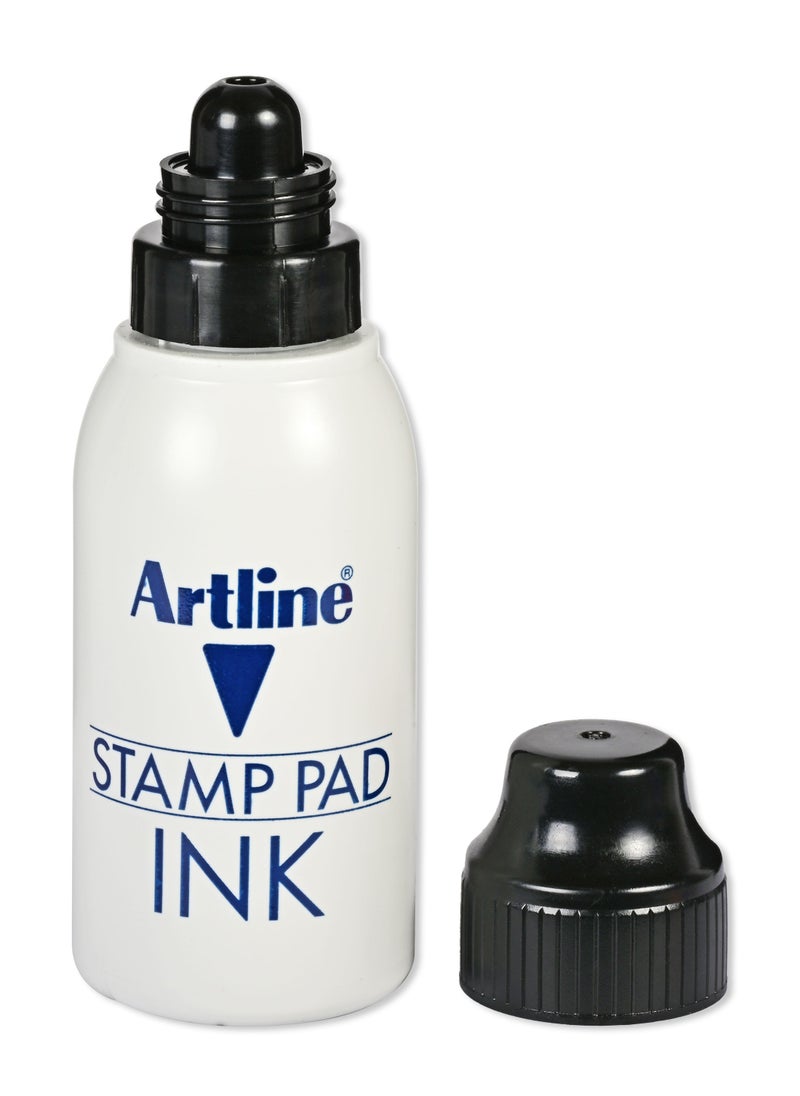Artline - Artline ESA-2N Stamp Pad Ink, 50c.c/mls Bottle, Color:Black - ARIKESA2NBK - Image 1