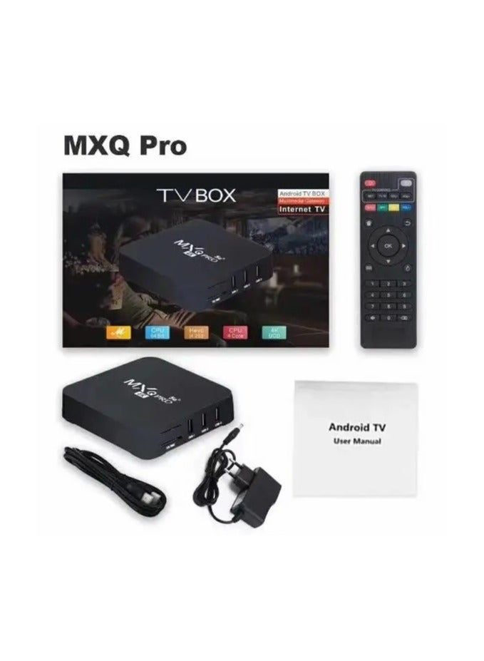 ام اكس كيو "صندوق التلفاز الذكي الجديد 2024 MXQ PRO 4K 5G HD، أندرويد 10.0، صندوق تلفاز ذكي مع واي فاي مزدوج 2.4/5G، مشغل وسائط فيديو ثلاثي الأبعاد، جهاز عرض مسرحي منزلي" - Image 4