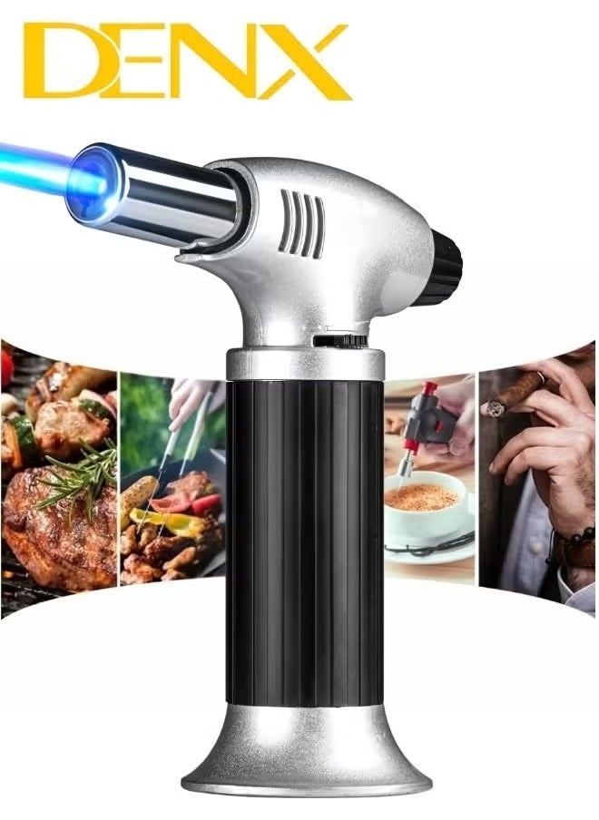 Charcoal torch burner burner black/silver