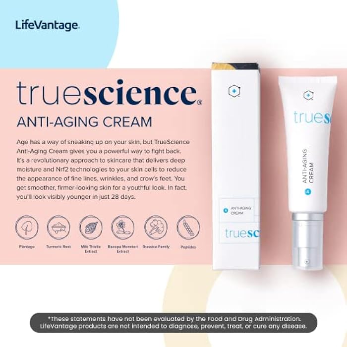 LifeVantage Face Moisturizer TrueScience Anti-Aging Face Cream, Hydrating Facial Moisturizer, Wrinkle and Anti Aging Face Cream with Nrf2 Actives, Skin Care for Face and Neck (50 ml) - Image 3