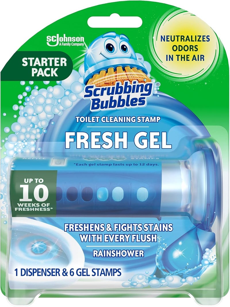 Scrubbing Bubbles RAINSHOWER CONTINUOUS TOILET BOWL CLEANER GEL - 1.34 OZ Elegant upgraded practical design - Image 1