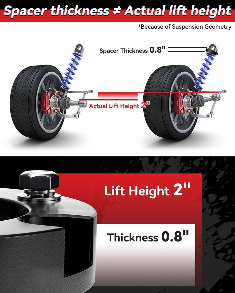 PROEZE 2" Front Leveling Lift Kit for 1995-2004 Tacoma & 4Runner - Image 4