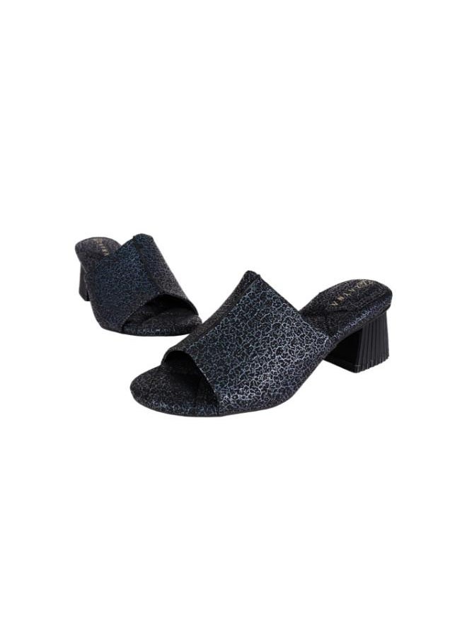ZAYNA - 221-152 Zayna Ladies Block Heel Sandals 23BJH181 Black - Image 1