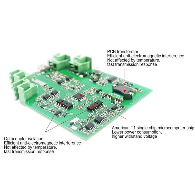 كلاراكو محول التيار، محول تركيب سكة قياسية مقاس 35 مم، ثلاثة أنظمة مضادة للرش بالطلاء لتوزيع الطاقة المعزول - Image 3