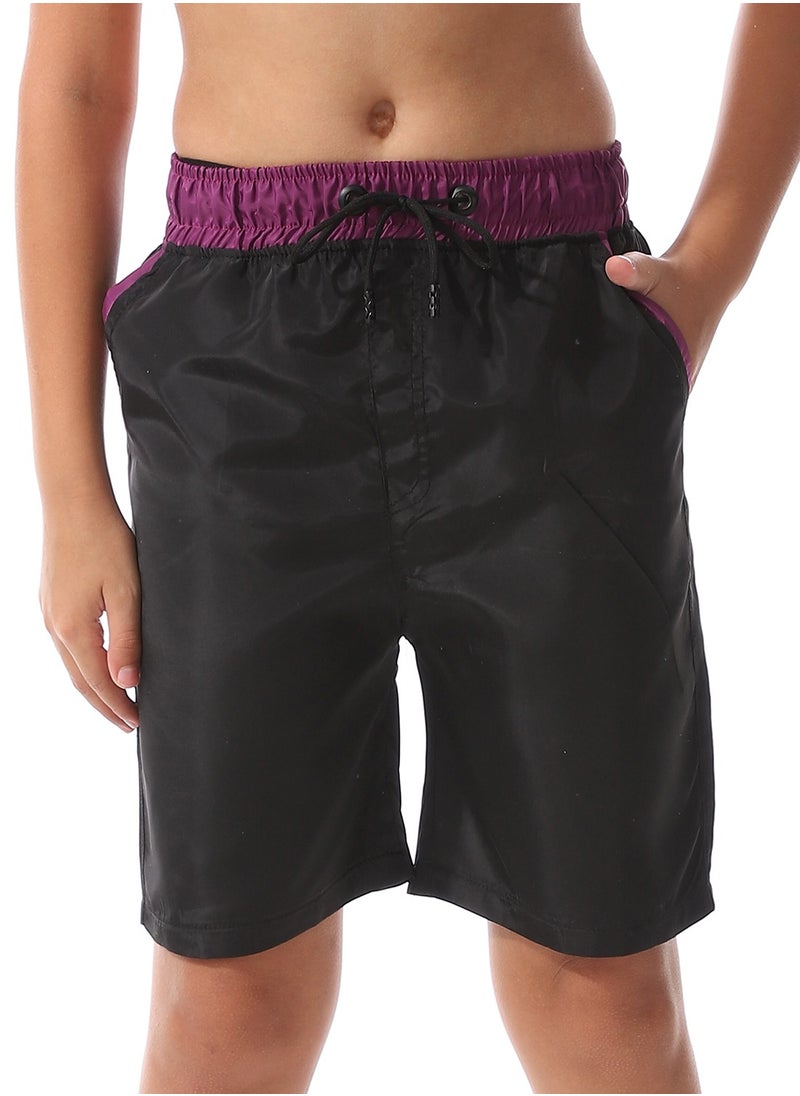 Caesar - Boys Swim Short With Multi Design - Image 1