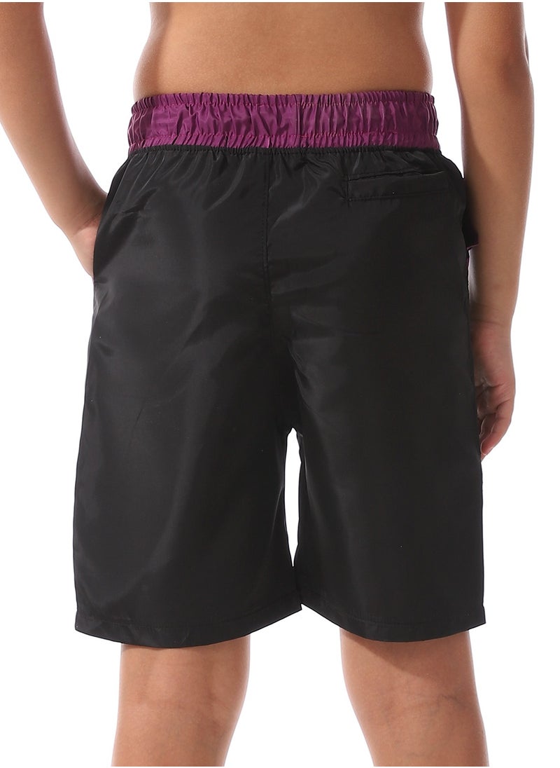 Caesar - Boys Swim Short With Multi Design - Image 1