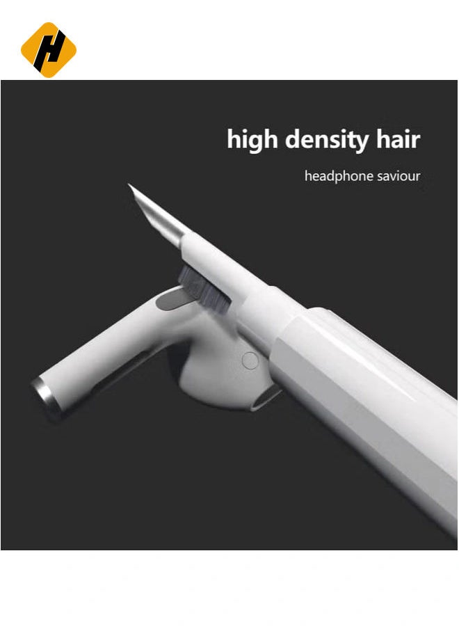 HuHa - Cleaner Kit for Airpods Pro 1 2 Multi-Function Cleaning Pen Soft Brush for Bluetooth Earphones Case, Wireless Earphones, Wireless Earbuds Cleaning Tools for Huawei Samsung MI Earbuds-White - Image 1