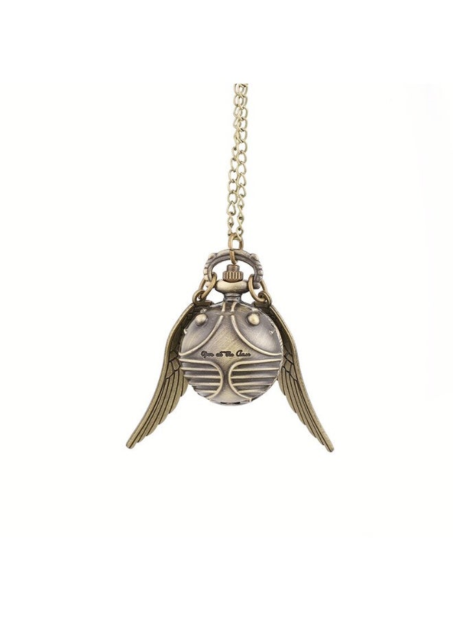 NIBEMINENT Vintage Metal Analog Pocket Watch Unisex Casual Style  - Image 1