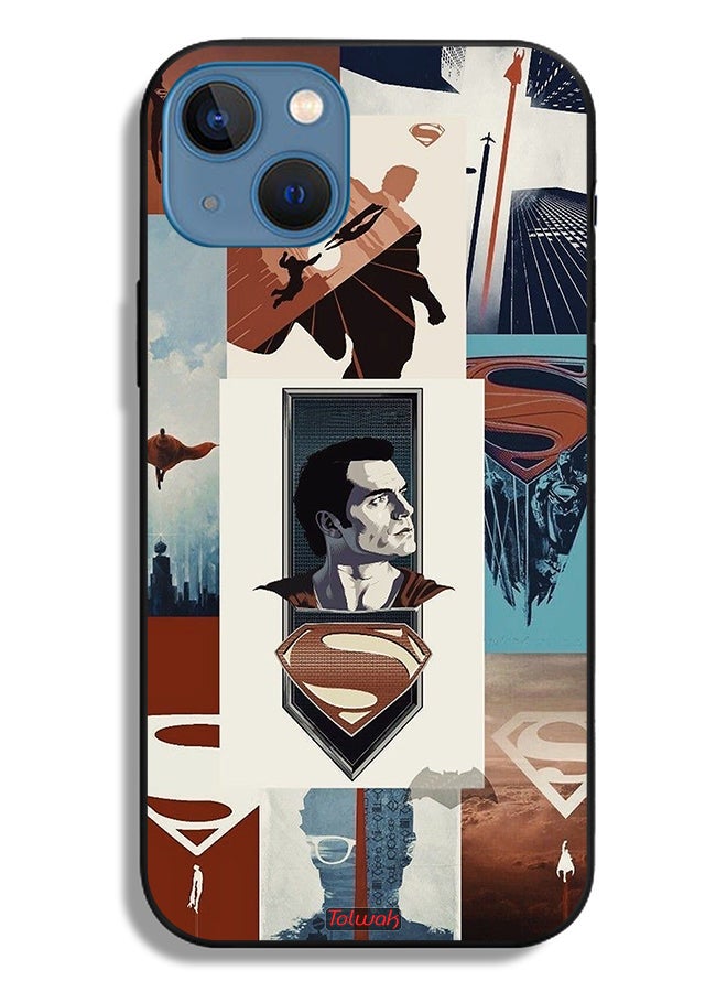 Tolwak Apple iPhone 13 Protective Case Superman Art - Image 2
