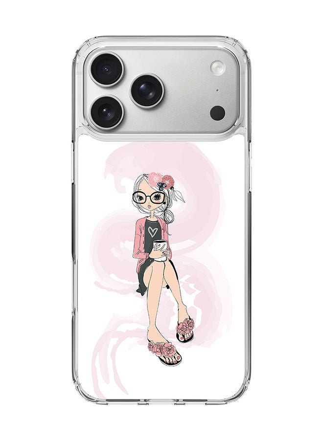 Stylizedd Classic Clear MagSafe Case for iPhone 17 Pro Max , Hybrid Soft Case Flexible Edges Anti Drop TPU PC Gel Thin Transparent Cover [ Designed for iPhone 17 Pro Max ] - Nerdy Cute