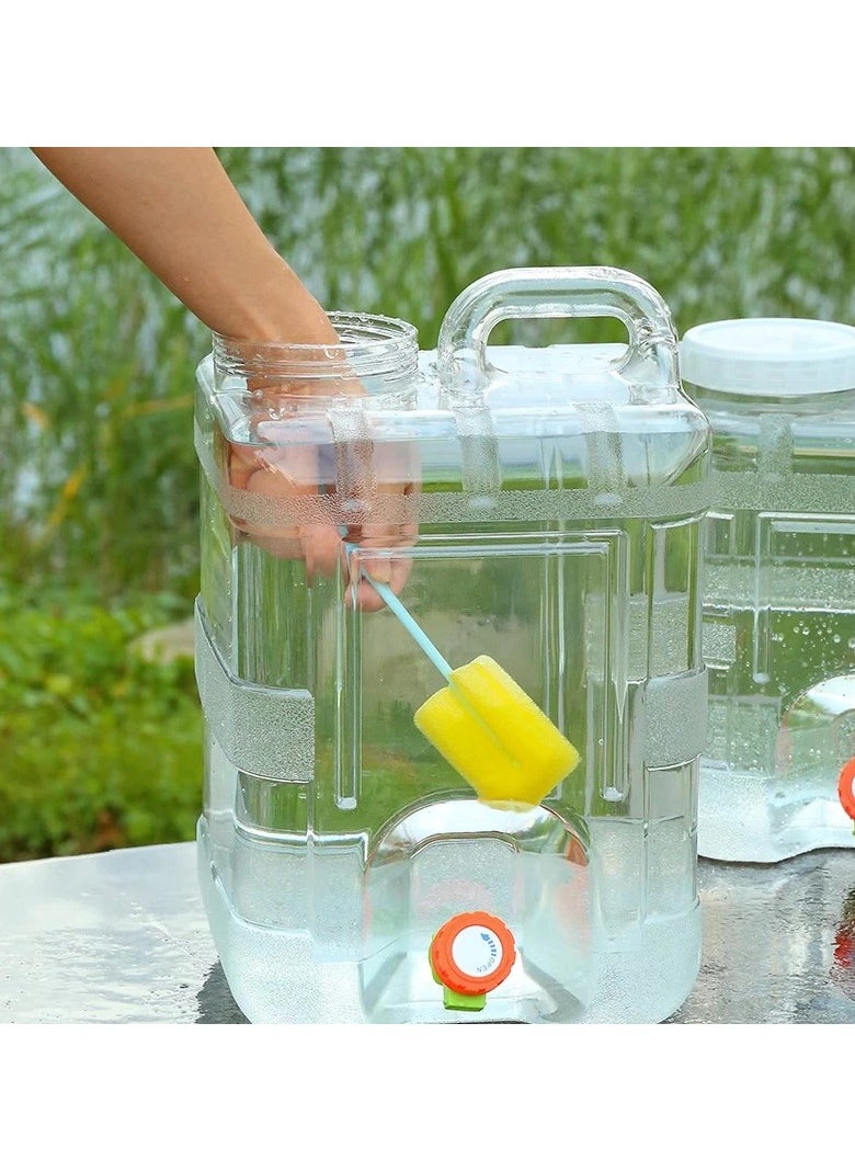 DubaiGallery - 1pc AquaFlow Portable Water Container with Faucet, Polycarbonate Square Water Jug for Home, Camping, Outdoor, Car Use - Durable, BPA-Free, Leak-Proof, Multi-Purpose Water Storage Tank - Image 1