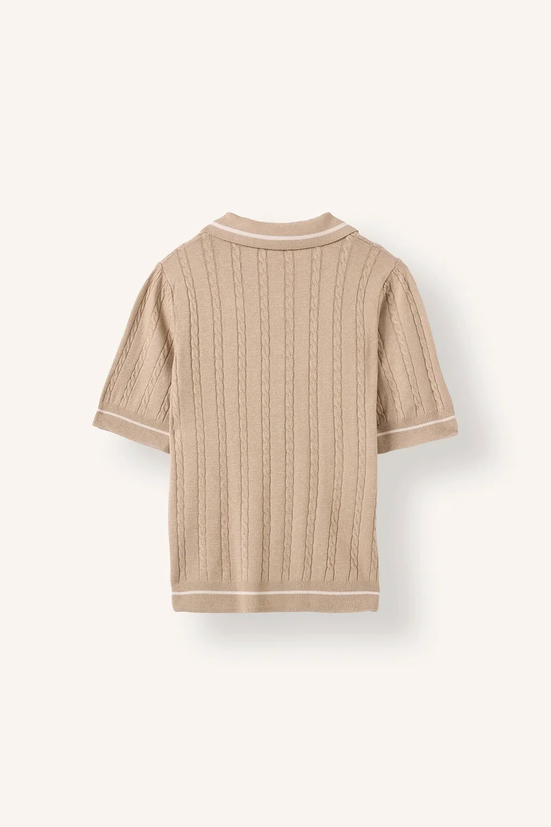 ديفاكتو Regular Fit Polo Collar Pullover