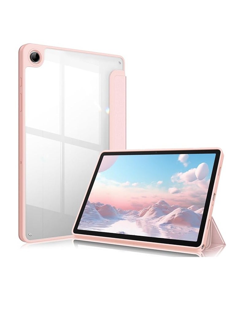 EVO - Cover for Samsung Galaxy Tab A9  Cover Case 8.7 inch, Hybrid Shell Cover Case Tablet Coverwith Transparent Back - PINK - Image 1