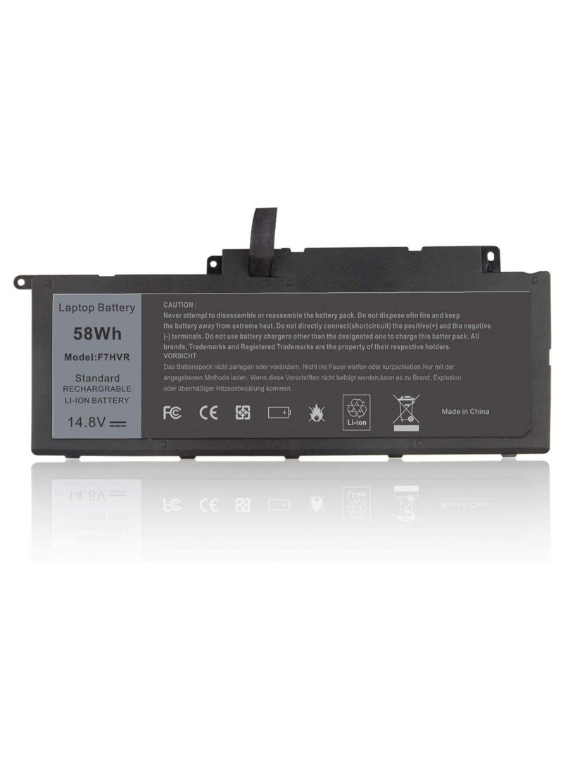F7HVR OEM Battery for Dell Inspiron 15 7537 Series Insprion 17 7737 Series Mah : 3950 - Image 1