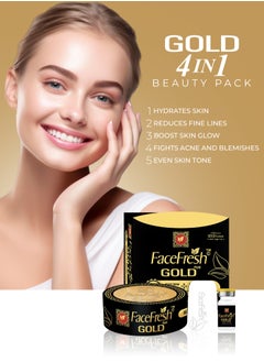 Face Fresh Gold Plus 4 in 1 Beauty Pack - Removes Acne, Dark Spots, Fine Lines, Wrinkles & Increases Skin Firmness - For All Skin Types  - Image 1