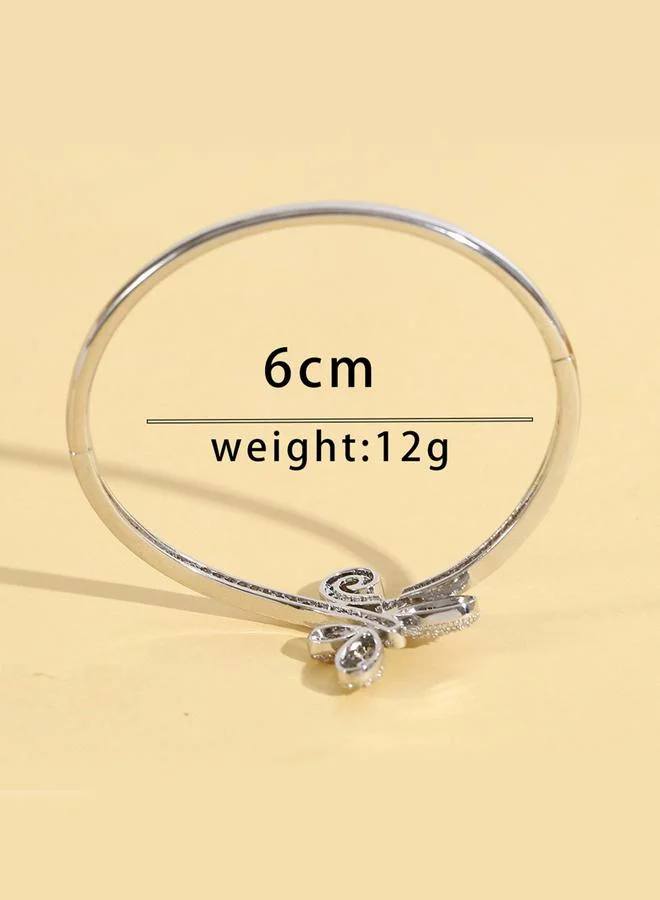 Take Two  Take Two Embellished Lucky Clover Clover Bangle for Women | Best Price UAE