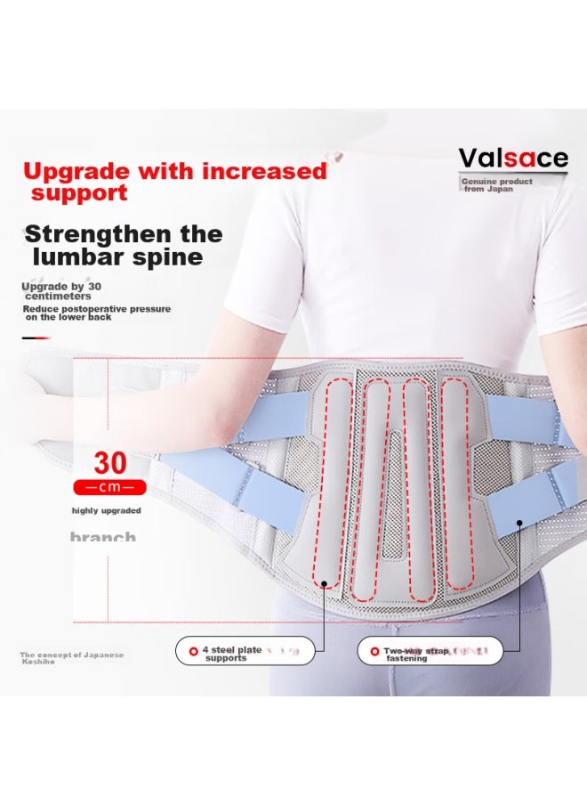 Valsace Valsace Medical Postoperative Wide-specific Waist Support Belt For Herniated Disc And Lumbar Muscle Strain, Steel Plate Support Waist Brace, Size M  - Image 2