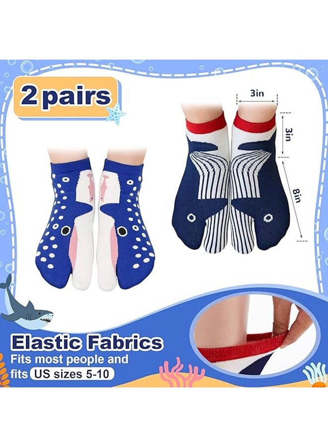 2 Pairs Funny Novelty Animal Socks Cotton Christmas Toes Socks for Xmas Women Men Teenager Elephant Gifts - Image 3