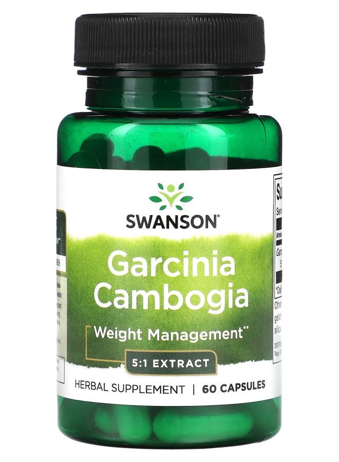 SWANSON Garcinia Cambogia 5:1 Extract 60 Capsules