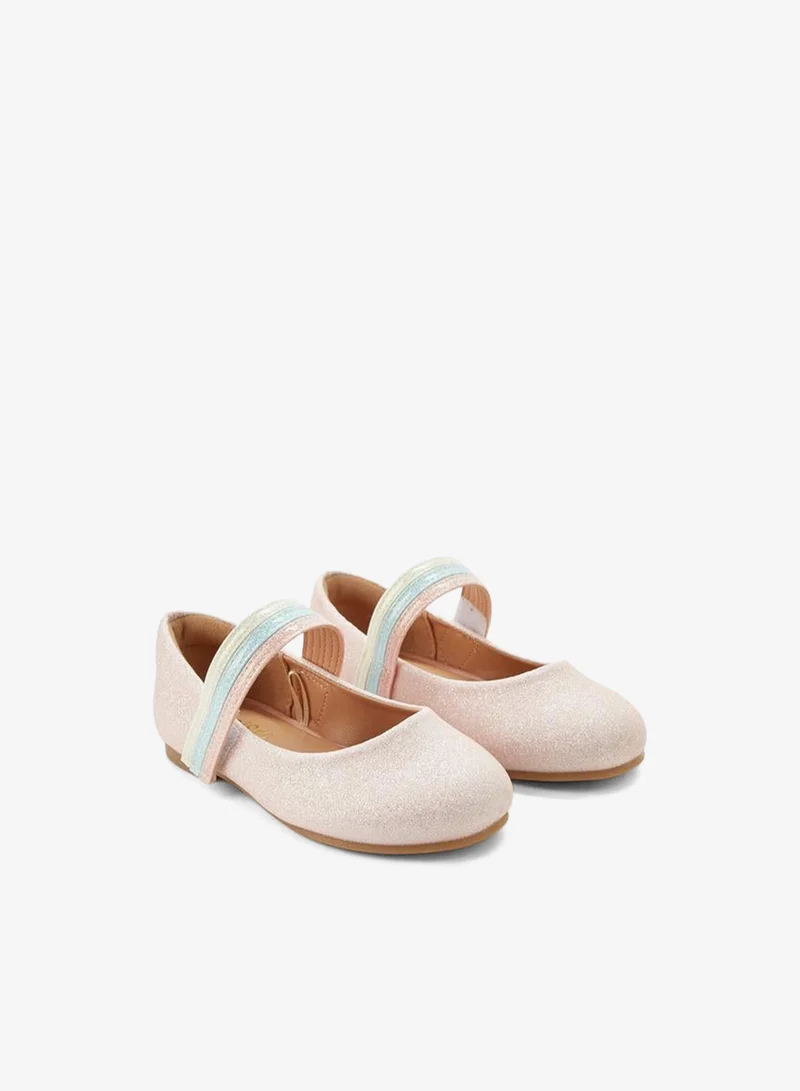 JUNIORS Girls Hook And Loop Ballerina Shoes