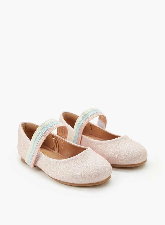 Juniors Girls Hook And Loop Ballerina Shoes