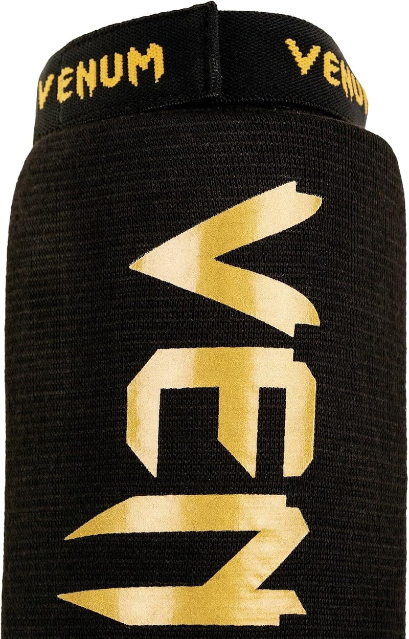 Venum Kontact Shin Guards for Men - Black/Gold - Image 5