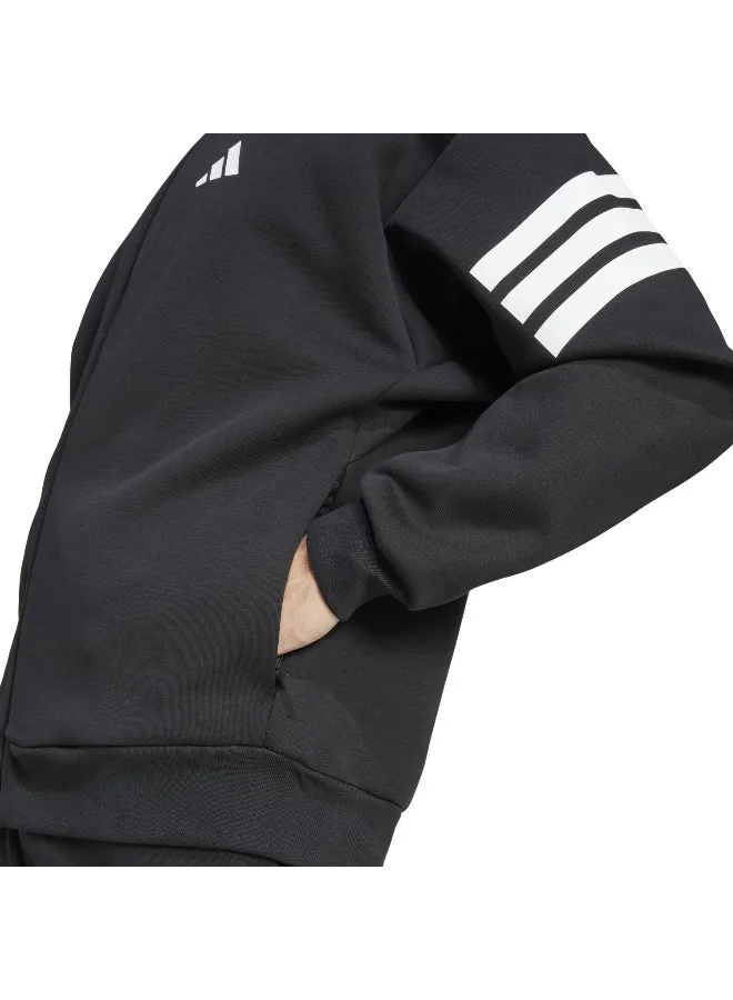 Adidas BLACK Future Icons Three Stripes Woven Track Top for Men | Best Price UAE