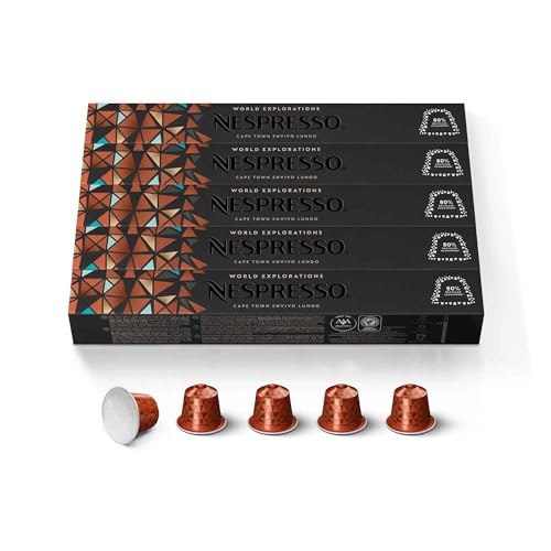 Nespresso Capsules Original Line Cape Town Envivo Lungo Dark Roast Espresso Coffee Pods 50 Count Coffee Pods - Image 1