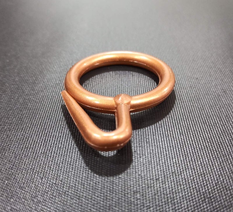 FAPBADRI Plastic Curtain Rings for Windows Curtains, Door Curtains, Bathroom Curtains and Other Multipurpose Usage - Colour: Copper - 100 Pieces - Image 5