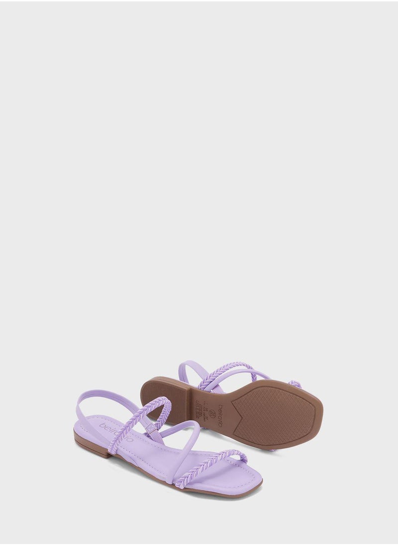 Beira Rio Esther Ankle Strap Low Heel Sandals  - Image 3