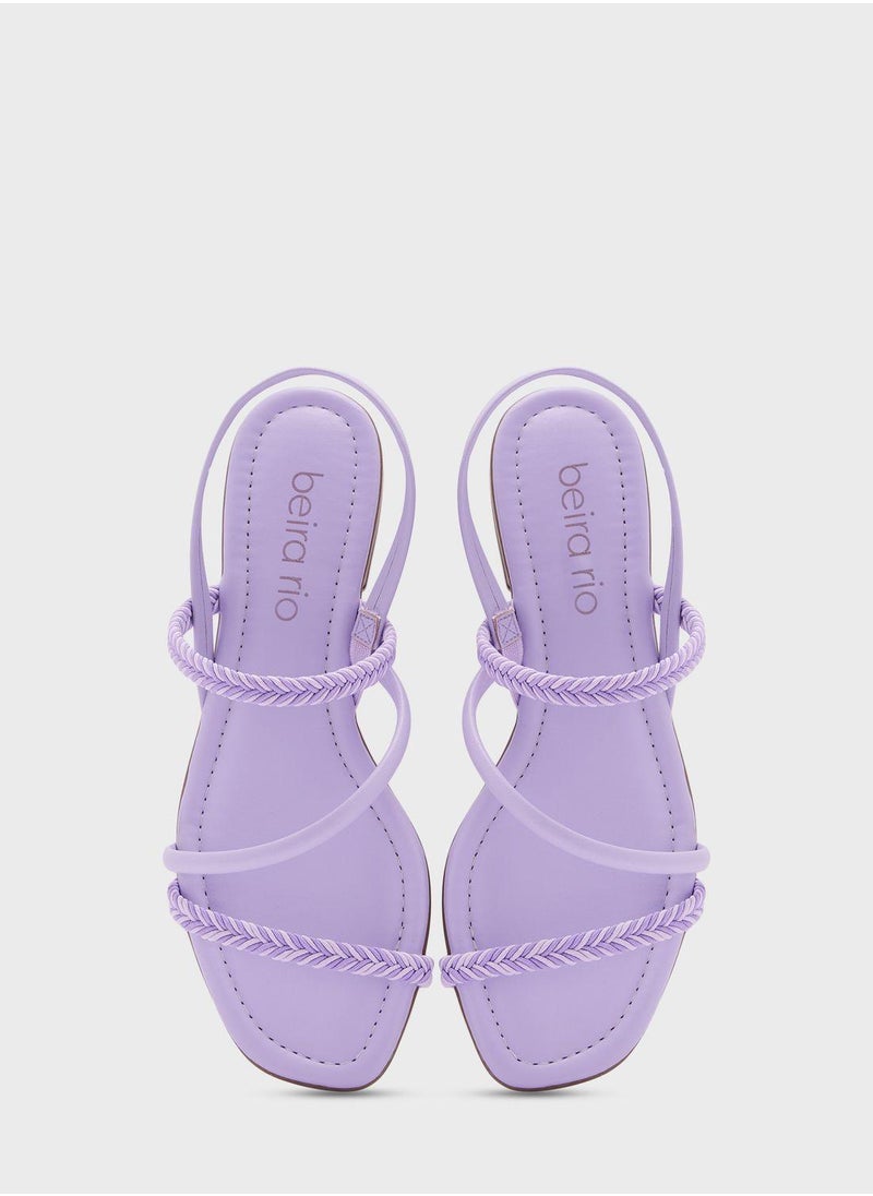 Beira Rio Esther Ankle Strap Low Heel Sandals  - Image 4