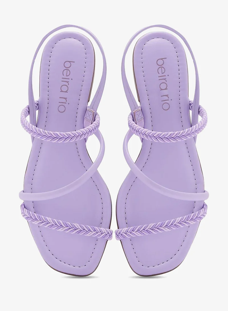 Beira Rio Lilac Sandals for Women with Back Strap – Stylish & Supportive sling Back Ladies Sandals for Women | Best Price UAE