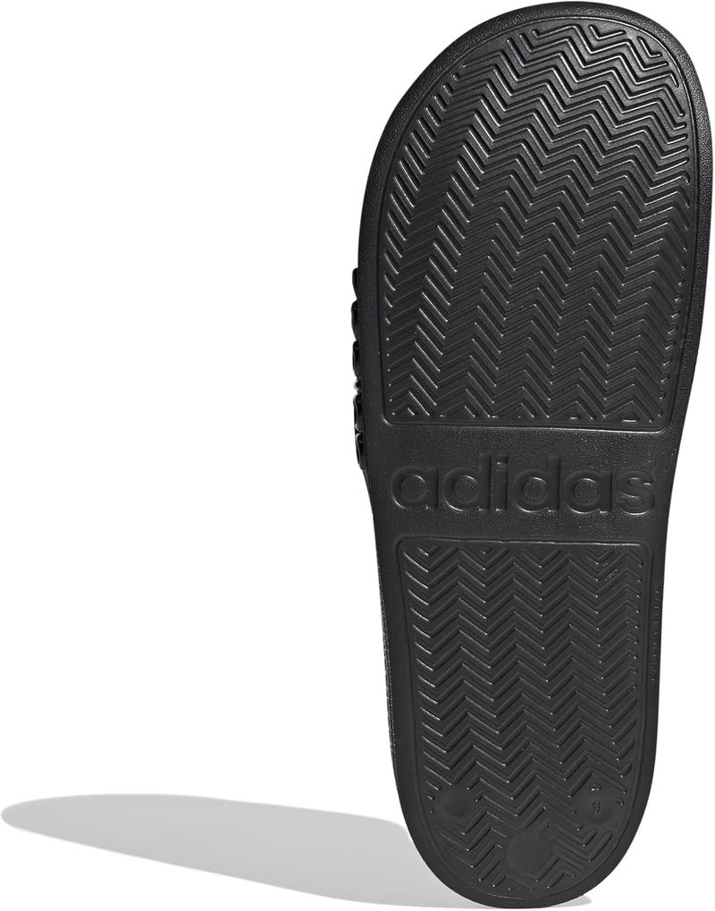 Adidas أديداس أديليت شاور سلايدز - للجنسين - أسود/أسود/أسود - مقاس 43 EU - Image 4