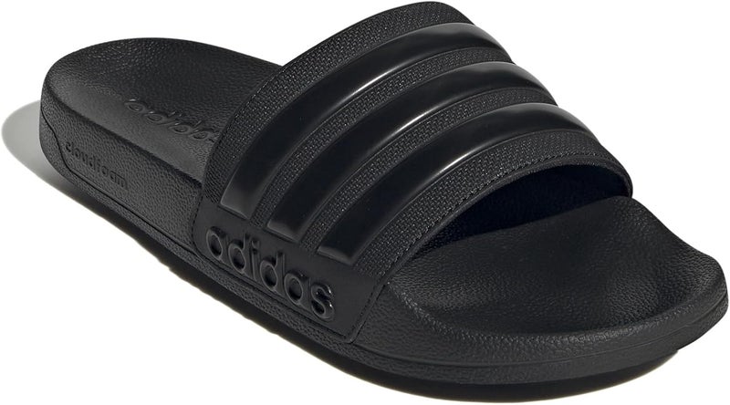 Adidas أديداس أديليت شاور سلايدز - للجنسين - أسود/أسود/أسود - مقاس 43 EU - Image 2
