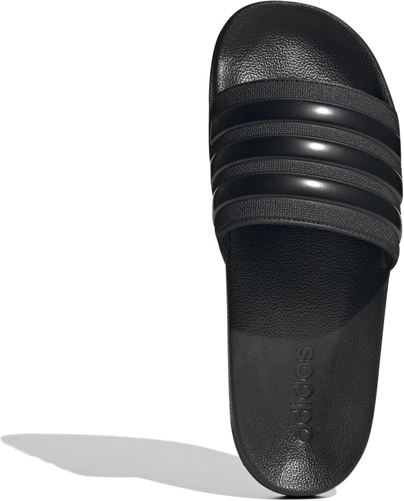 Adidas أديداس أديليت شاور سلايدز - للجنسين - أسود/أسود/أسود - مقاس 43 EU - Image 5