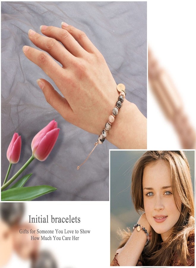Btysun Stocking Stuffers for Her, Bracelets for Women Initial Gifts for Her Cuff Bracelets for Teen Letter E Anniversary Friend Gifts Rope Braided Jewelry - Image 4