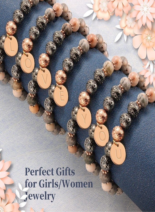 Btysun Stocking Stuffers for Her, Bracelets for Women Initial Gifts for Her Cuff Bracelets for Teen Letter E Anniversary Friend Gifts Rope Braided Jewelry - Image 5