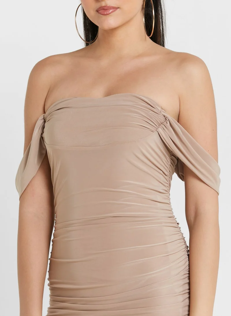 FEMME LUXE Ruched Detail Bodycon Dress